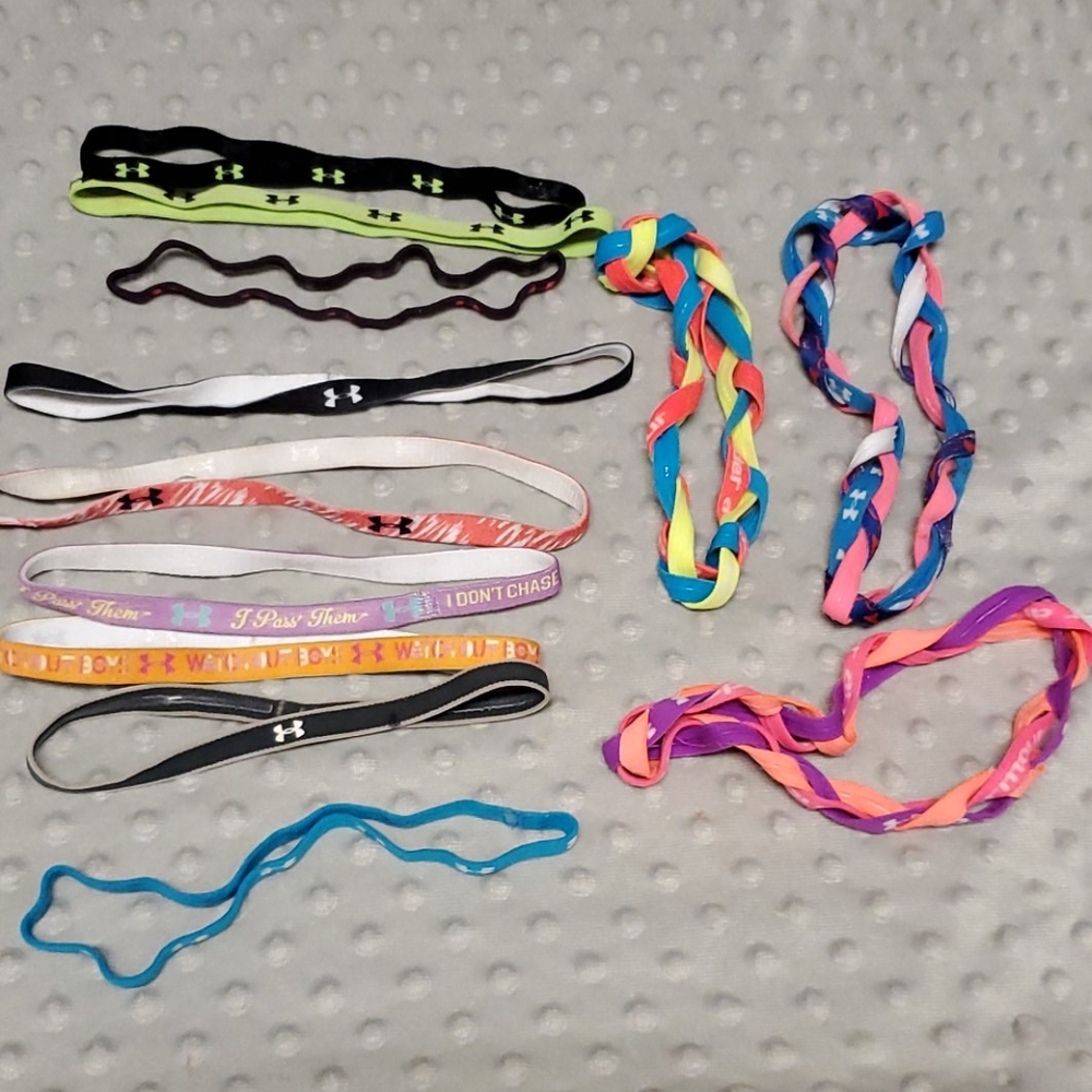 Under armor headbands. 12 total.